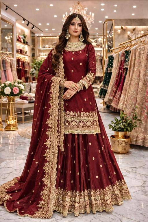 NEW Launching Designer SSC 708 Fandy Red Traditional lehenga choli wholesale market in Kolkata